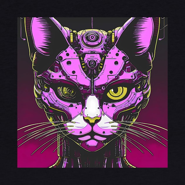 Cyborg Cat by Cyber Prints